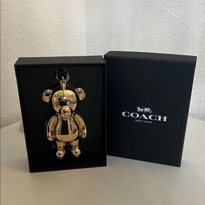 Coach Gold Bear Ornament